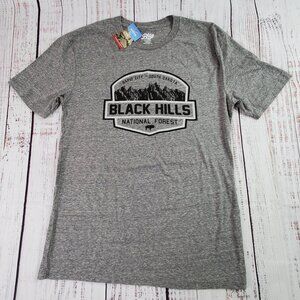 Mount Rushmore Memories T-Shirt Gray Medium Black Hills National Forest New